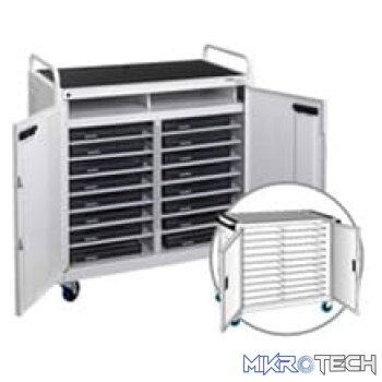 36 Way vertical Notebook Trolley Re-front doors